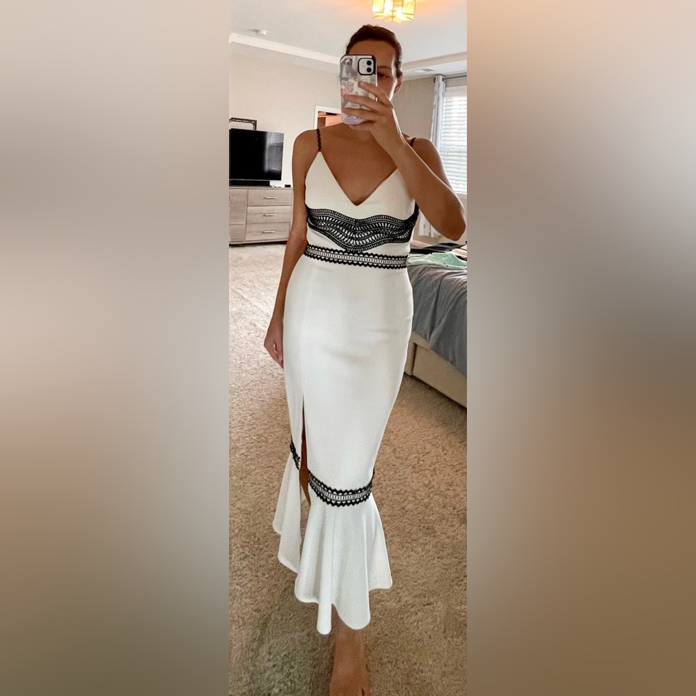 Stylestalker Black and White Cocktail Dress Size M